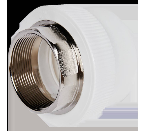 Муфта комбинированная Pro Aqua PP-R 63x2 под ключ ВР белая PA22524P