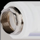 Муфта комбинированная Pro Aqua PP-R 63x2 под ключ ВР белая PA22524P