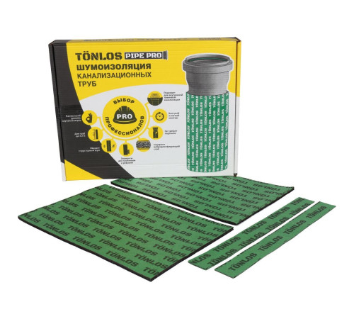 Комплект для шумоизоляции канализационных труб TONLOS PIPE PRO 261315