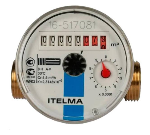 Счетчик холодной воды ITELMA Ду15 80 мм WFK20.D080-0-R-L-0-IP54