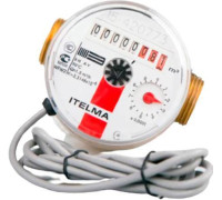 Счетчик горячей воды ITELMA Ду 15 мм L 80 мм 1.5 м³/ч импульсный WFW24.D080-0-R-L-10-IP54