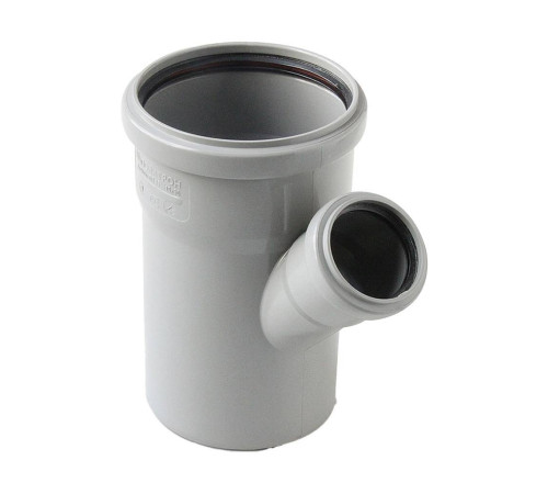Тройник канализационный Pro Aqua Comfort PP 110x50 мм 45° 201545