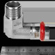 Угольник-переходник 90° ROMMER нержавеющая сталь 22 мм x 3/4 НР RSS-0010-002234