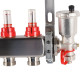 Коллекторная группа из нержавеющей стали ROMMER с расходомерами 5 выходов RMS-1210-000005
