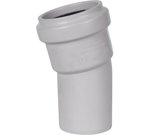 Отвод канализационный бесшумный STOUT 58х15° SKB-0008-005815