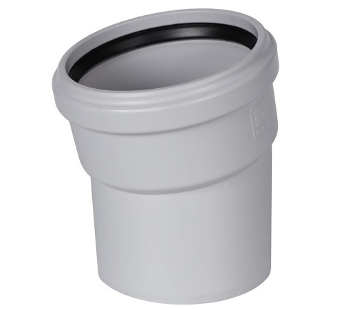 Отвод канализационный бесшумный STOUT 110 мм 15° SKB-0008-011015