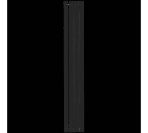 Радиатор алюминиевый STOUT Oscar 2000 4 секции боковое подключение черный SRA-0110-20000704