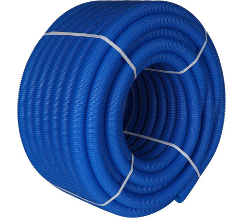 Труба гофрированная STOUT ПНД 35 мм синяя для труб 25 мм SPG-0001-503525
