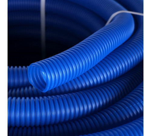 Труба гофрированная STOUT ПНД 35 мм синяя для труб 25 мм SPG-0001-503525