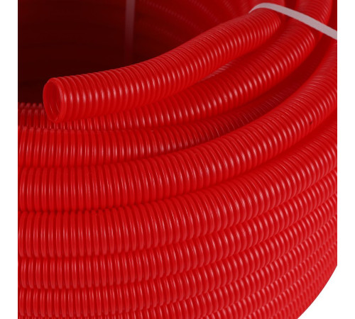 Труба гофрированная STOUT ПНД 23 мм красная для труб 16 мм SPG-0002-502316