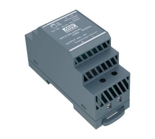 Сетевой адаптер ectoControl MeanWell 14 В 1.5 А на DIN-рейку ec01063