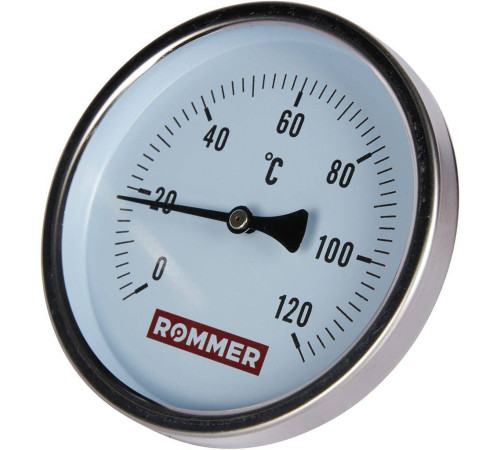 Термометр биметаллический аксиальный ROMMER 100/50 мм 1/2 0-120 °C RIM-0001-105015
