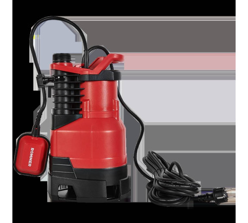 Насос дренажный ROMMER PROFI для грязной воды 900 Вт кабель 10 м RDP-0005-100900