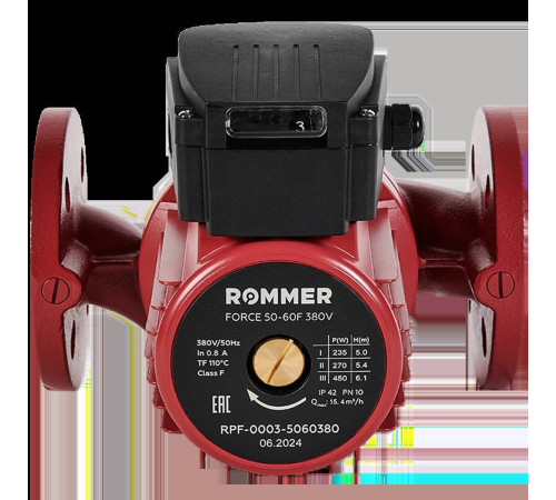 Насос циркуляционный фланцевый ROMMER FORCE 50-60F 380В RPF-0003-5060380