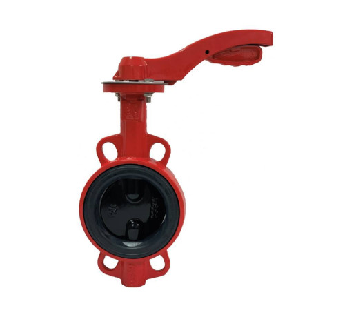 Затвор дисковый поворотный RUSHWORK 200-200-16 Ду 200 Ру 16 межфланцевый с рукояткой 200-200-16