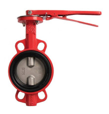 Затвор дисковый поворотный RASHWORK 201 DN80 PN16 межфланцевый с рукояткой 201-080-16