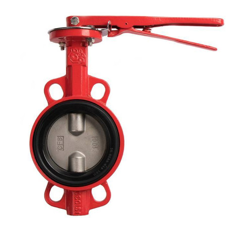 Затвор дисковый поворотный RASHWORK 201 DN100 PN16 межфланцевый с рукояткой 201-100-16