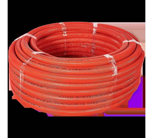 Труба из сшитого полиэтилена STOUT PEX-a 25x3.5 мм в красной теплоизоляции бухта 50 м SPI-0003-002535