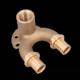 Угольник настенный проточный REHAU RAUTITAN RX+ 20/20-Rp 1/2 длинный 14562713001