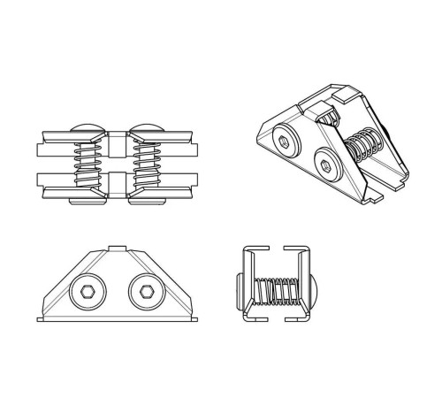 Соединение угловое WALLBOX WB 90102