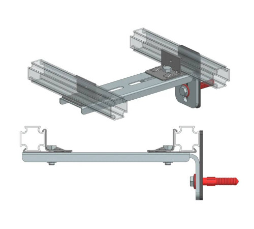 Крепление двойное удлиненное WALLBOX WB 90313