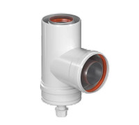 Конденсатоотводчик коаксиальный Т-образный ROMMER 60/100 RCA-6010-000103