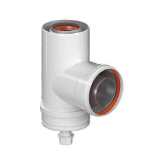 Конденсатоотводчик коаксиальный Т-образный ROMMER 60/100 RCA-6010-000103