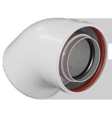 Отвод промежуточный коаксиальный конденсационный ROMMER 45° 80/125 мм RCA-8012-000045