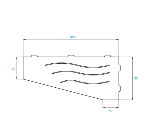 Полка для ванной RGW MT-01B черная 49279901-04