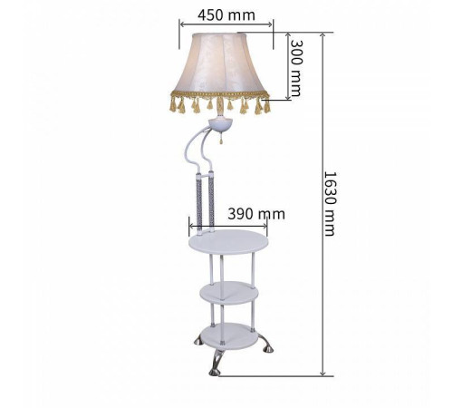 Стол журнальный с торшером Reluce 01757 01757-0.6-01 WH