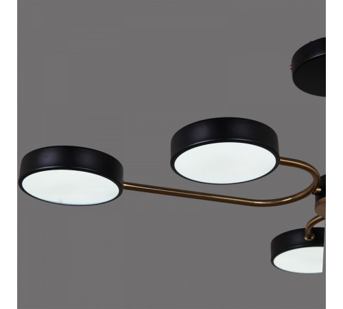 Люстра на штанге 03325-0.3-06 BK+COPPER