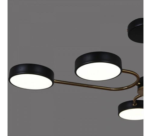 Люстра на штанге 03325-0.3-06 BK+COPPER