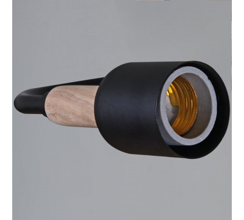 Люстра на штанге 10070 10070-0.3-04 BK+WOOD