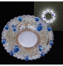 Встраиваемый светильник 14339-9.0-001LD MR16+LED3W WT+BL