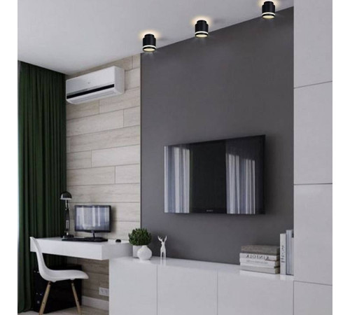 Накладной светильник Reluce Technical 53001 53001-9.5-001IL GX53+LED3W BK