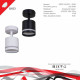 Спот Reluce Technical 53001 GX53 черный 53001-9.5-001IL SPOT LIGHT GX53 BK