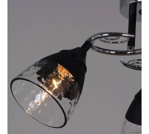 Люстра на штанге Reluce 70139 70139-3.3-03 CR+BK