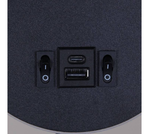 Бра 86203-9.2-001KT LED12W+USB BK