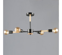 Люстра на штанге 99960 99960-0.3-04 BK+WOOD