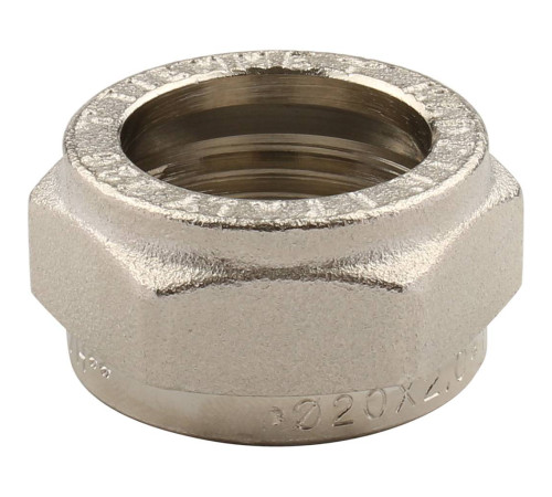 Угольник с креплением Tiemme 20x2.0-1/2 ВР для металлопластиковых труб обжимной 1600027