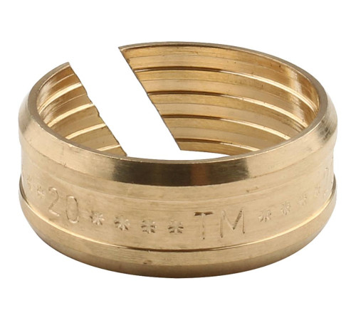 Угольник с креплением Tiemme 20x2.0-1/2 ВР для металлопластиковых труб обжимной 1600027