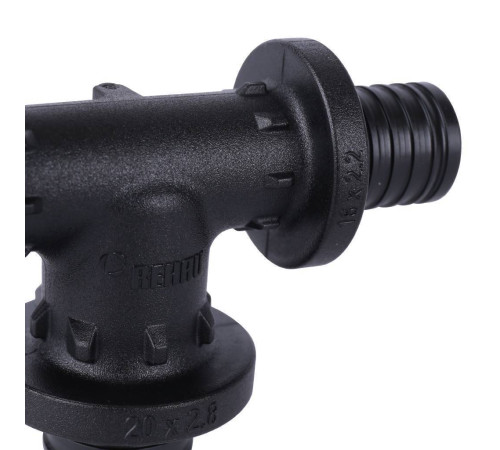 Тройник REHAU RAUTITAN PX 16-20-16 с увеличенным боковым проходом 11601011001