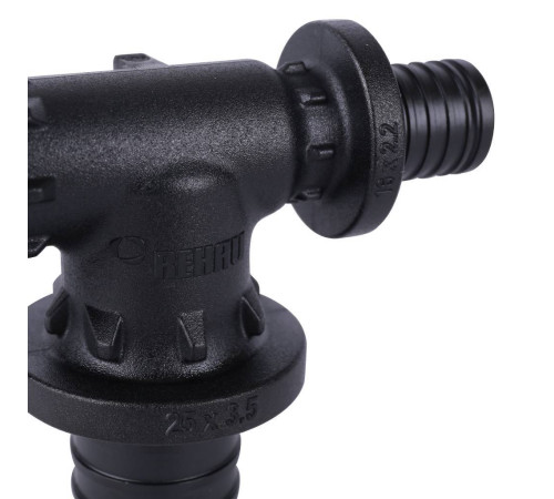 Тройник REHAU RAUTITAN PX 20-25-16 с увеличенным боковым проходом 11601031001