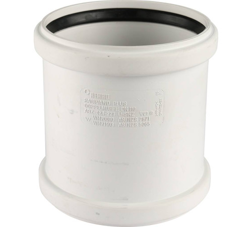 Муфта двухраструбная REHAU RAUPIANO PLUS 110 мм 11214941001