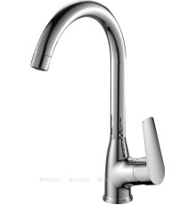 Смеситель для кухни Rossinka Silvermix S35-23 с высоким поворотным изливом хром S35-23