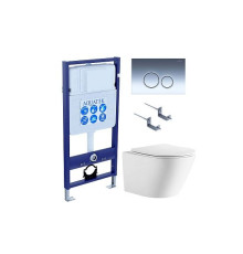 Инсталляция с унитазом AQUATEK ЛИБЕРТИ 4в1 (рама INS-0000012, крепеж KKI-0000002, клавиша KDI-0000034, унитаз AQ1999T-00) ЛИБЕРТИ-034