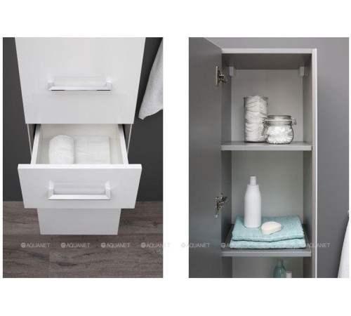 Пенал Aquanet Порто-35 L белый 00201374