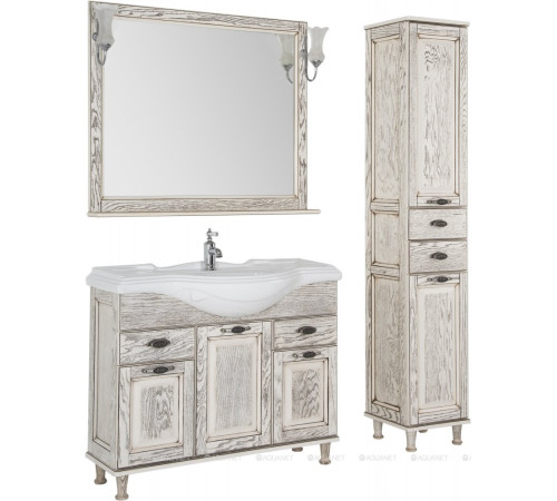 Шкаф-пенал Aquanet Тесса Декапе 35 жасмин сандал 00201805