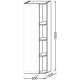 Шкаф-колонна Jacob Delafon Terrace 50 см подвесная левая 50х35х150 см EB1179G-M61