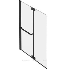 Шторка на борт ванны Jacob Delafon Adequation 140x100 см черный матовый E4931-BL